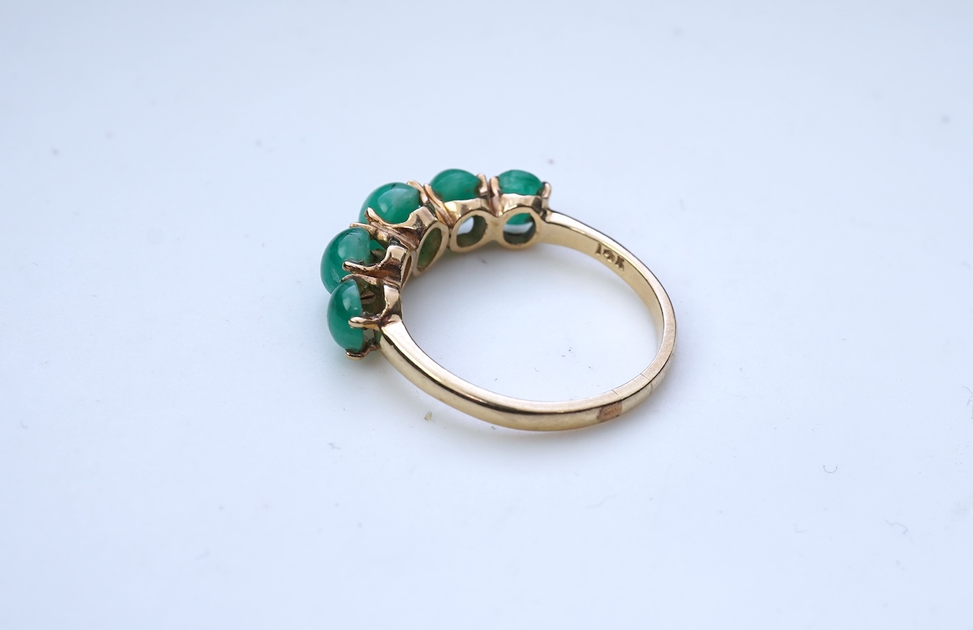 An emerald ring